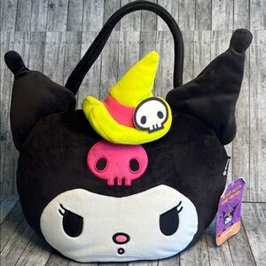 Hello Kitty Kuromi Black and Neon Witch Hat Bag